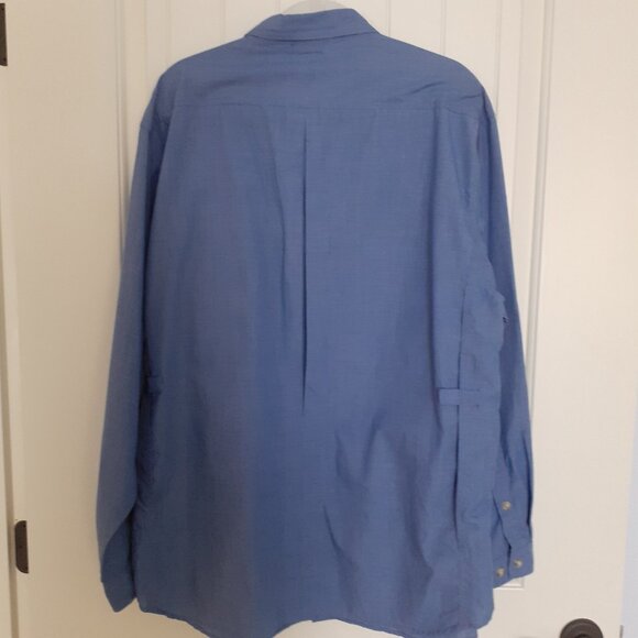 ExOfficio Men's BugsAway Baja Long Sleeve Shirt Blue Size XL - Picture 2 of 15